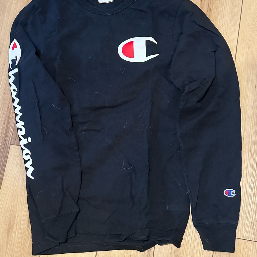 Champion Black Long Sleeve Shirt